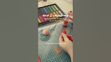 How I colour my air dry clay, Clay Tips, Indian Clay Artist, #Clay Colouring #claycraft #clayart