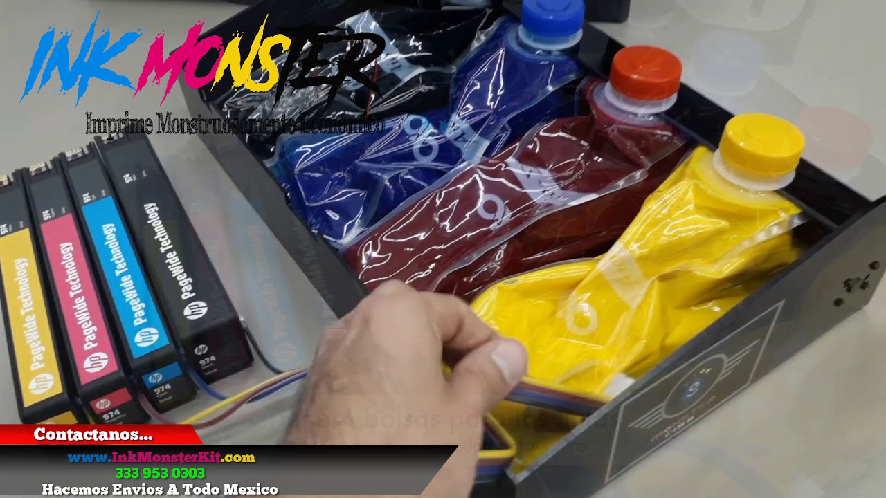 Cartuchos HP 974 Impresora Para Impresora HP 454dw 477dw 577dw - YouTube