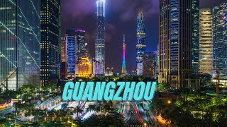 Guangzhou China by Drone - Guangzhou City China Drone Night View