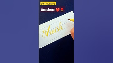 #anushree Comment your name -Calligraphy Writing #shorts #zakmystery #calligraphy #handwriting #lofi