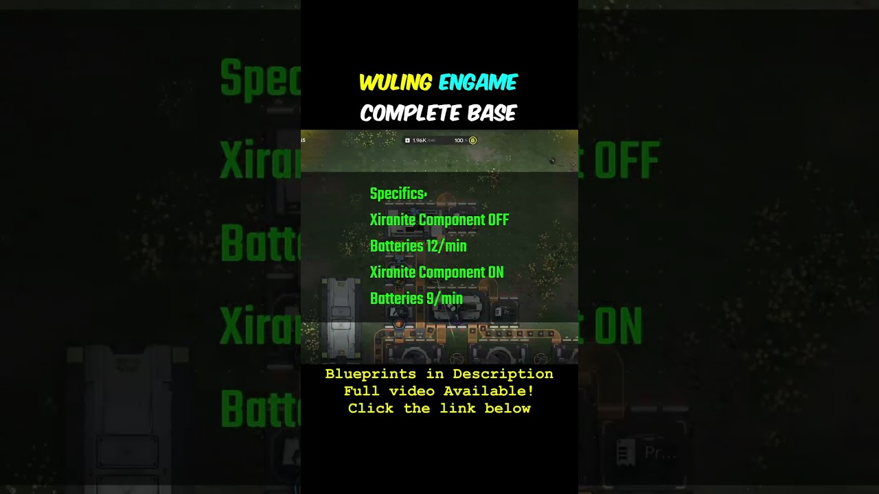 Full Wuling Endgame Base All essentials for max stonks now available!