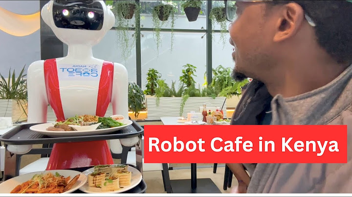 Robots serving food in Kenya - the first in  Africa #technology #restaurant