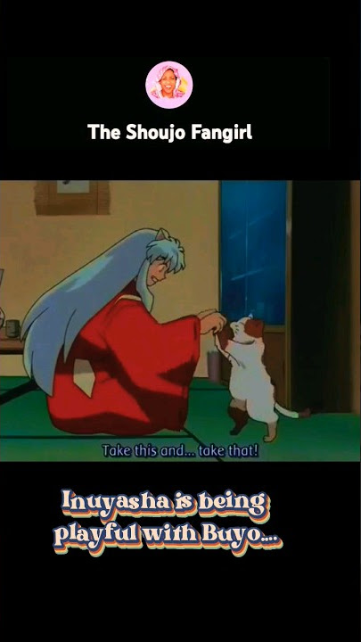 Inuyasha playing with Buyo, Kagome's cat | Inuyasha