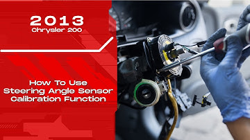 How to Use Steering Angle Sensor Calibration Function on SDS | 2013 Chrysler 200