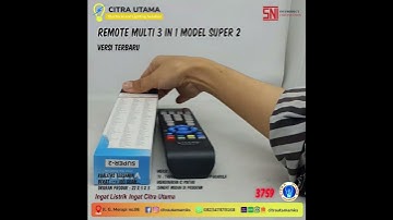 REMOTE MULTI 3 IN 1 MODEL SUPER 2 K3759