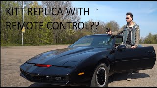 A Real Remote controlled KITT replica doing a reverse J-turn