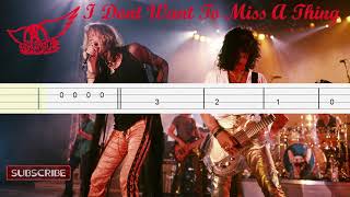 Aerosmith - I Dont Want To Miss A Thing Bass Tabs
