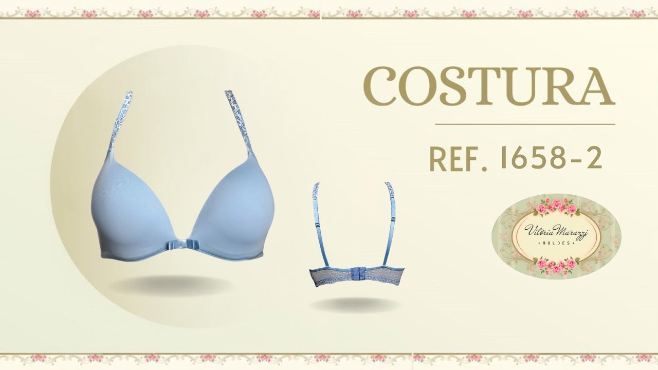 MOLDE REF.1658-2 SUTIÃ VITÓRIA MARAZZI #costura #sutiã  #lingerie #vitoriamarazzi