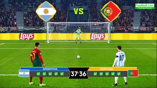 Argentina vs Portugal - Penalty Shootout 2023 | L.Messi vs C.Ronaldo | eFootball PES Gameplay