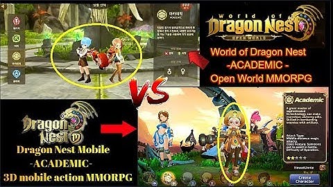 World of Dragon Nest Vs Dragon Nest Mobile - Academic Gameplay (WOD vs DNM)