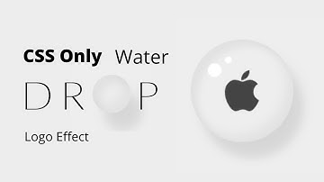 Water Drop Logo Effect Using HTML | CSS