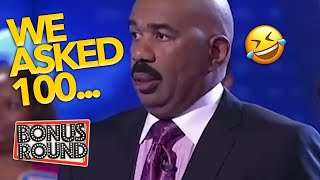 WE ASKED 100 ... | MOST VIEWED & FUNNIEST ANSWERS ON Family Feud USA With Steve Harvey