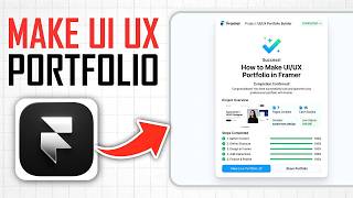How to Make Ui Ux Portfolio in Framer (Full Guide)