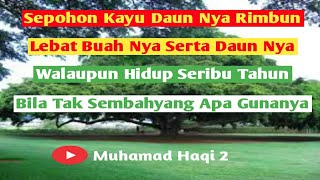 Status WA Islami Sepohon Kayu Versi (Muhamad Haqi 2)