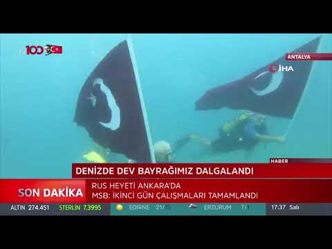 Denizde Türk Bayrağı