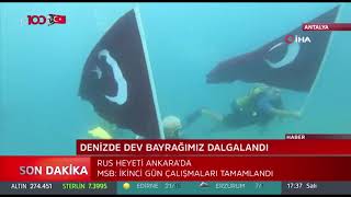 Denizde Türk Bayrağı