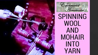 Spinning Wool And Mohair Into Yarn