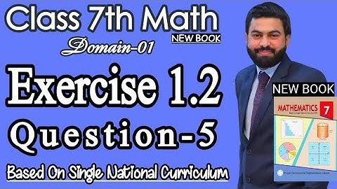 Class 7th Math New Book SNC Unit 1 Exercise 1.2  Q5- How to arrange the Fractions in Ascending order