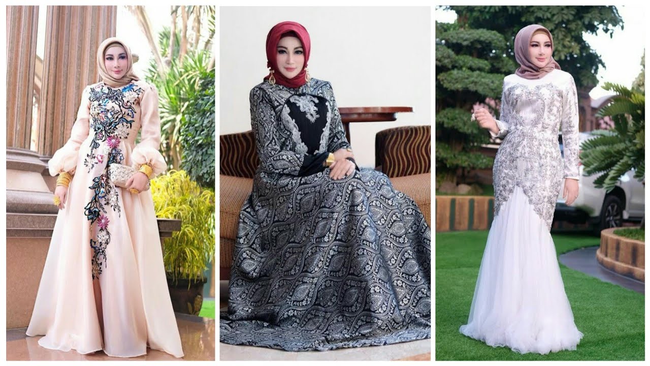 25 Model  Gaun  Pesta  Muslimah Terbaru Spesial Akhir Tahun 