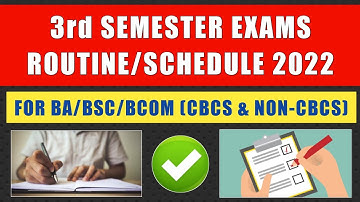 This is BA Bsc Bcom 3rd Sem Exams Updates (2022) | Trending Man