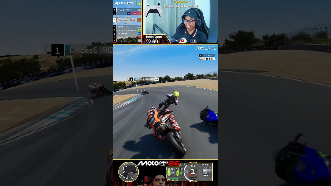 Goat-nya Le Mans hampir kepeleset di Laguna Seca😹 | #motogp #motogp24 #motogp26 #thohamaingame #fypシ