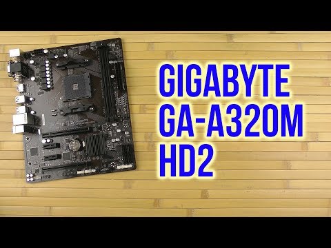 Распаковка Gigabyte GA-A320M-HD2