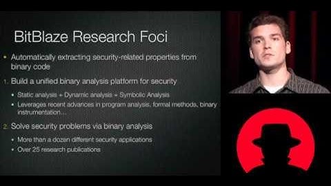 Black Hat USA 2010: Crash Analysis Using BitBlaze 1/5