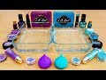 Purple vs Teal - Mixing Makeup Eyeshadow Into Slime! Special Series 94 Satisfying Slime Video