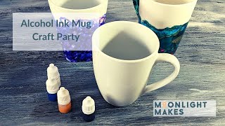 How to paint Alcohol Ink Mugs!