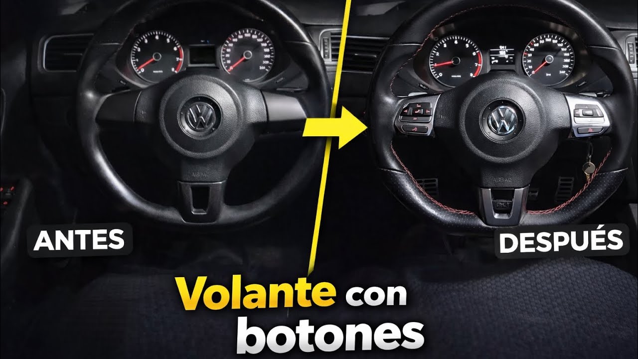 Instalación de volante multifuncional Jetta MK6 Style Active 2013 - México 