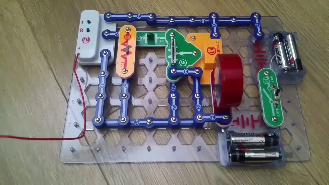 SNAP CIRCUITS adjustable volume FM RADIO YouTube