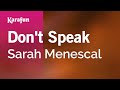 Karaoke Don't Speak - Sarah Menescal *