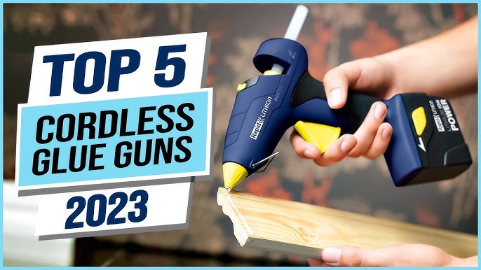 GoGonova Cordless Rechargeable Hot Glue Gun, 15s Fast Preheat with