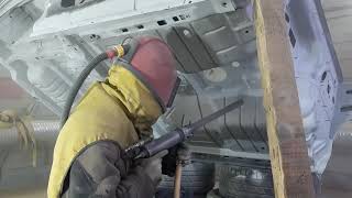 Восстановление автомобиля поссле пожара Jeep Wrangler