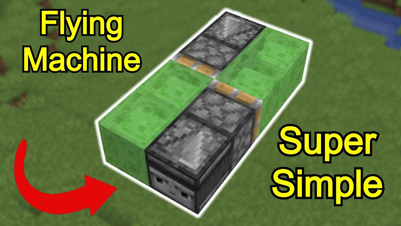 How To Make A FLYING MACHINE In Minecraft | Super Simple - YouTube