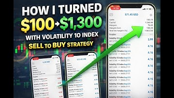 I take 100$ to 1300$ on volatility 10 index*#shocks #trading #deriv #indices #tradewithme #subscribe