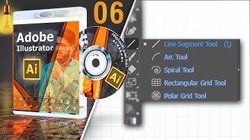 Line Segment Tool, Arc Tool, Spiral Tool, Rectangular Grid Tool and Polar Grid Tool  في الاليستراتور