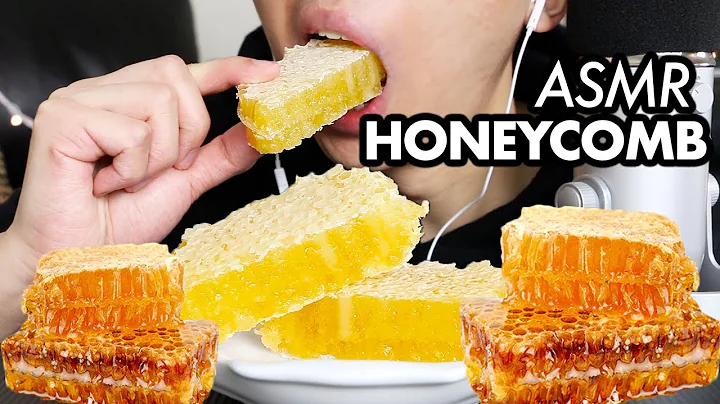 ASMR Raw HONEYCOMB MUKBANG (No Talking) *Extreme Sticky Eating Sounds* | Eating Honeycomb ASMR
