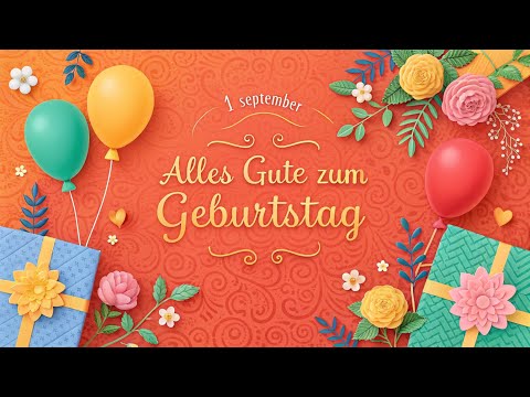31. August, Alles Gute zum Geburtstag!🎉Deine musikalische Überraschung! #31August #Geburtstag