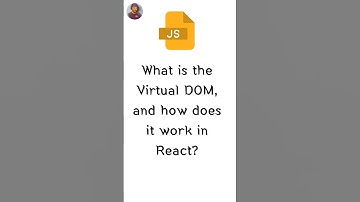 What is the Virtual DOM, and how does it work in React?    #coding #shorts #reactjs