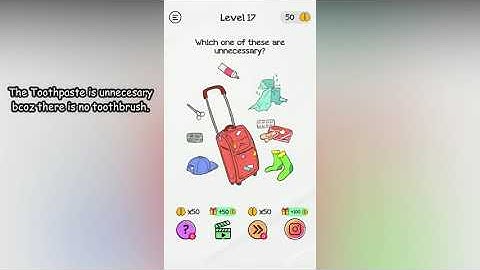 Braindom Level 17 Which one of these are unnecessary?