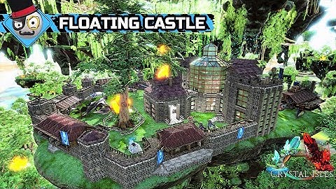 Ark: Crystal Isles - Floating Island Castle - How to Build Tutorial (No Mods)