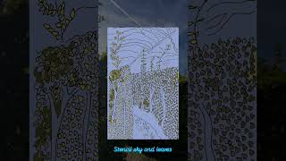 I created simple postcards of woodland, colour magic! #cards #nature #sketching #illustrator