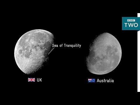 Is the moon upside down? - Stargazing Live: Australia Episode 2 - BBC Two