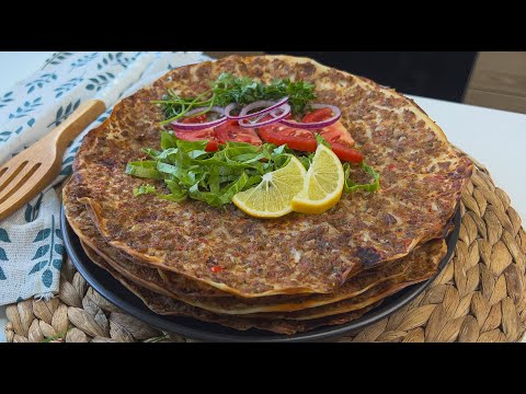 Turk taomi Lahmajunni oson usulda tayyorlash / Эта турецкая еда меня покорила! Рецепт Лахмаджун