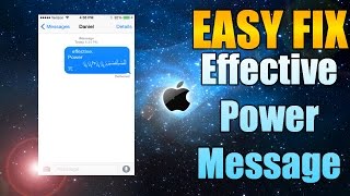 *EASIEST FIX* Effective Power Text - How to Stop the iOS 8 iMessage Crash Bug!
