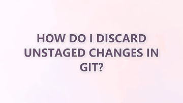 How do I discard unstaged changes in Git? (3 SOLUTIONS!!)