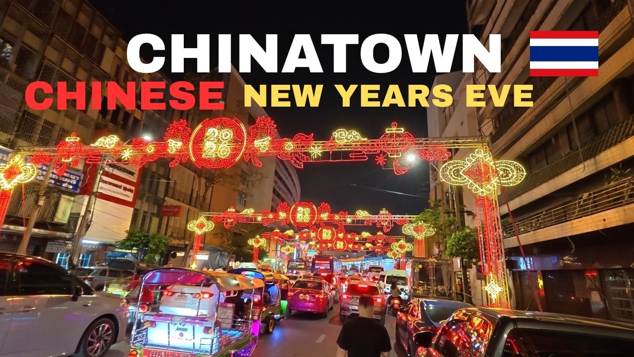 Chinese New Years Eve 2026 at Chinatown Bangkok🇹🇭 It was HECTIC but we loved it ❤️