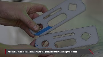 Timesavers Applicaton Video - Deburring and Edge Rounding of Foiled Products