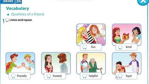 Excel 5 module 3 qualities of a friend Vocabulary